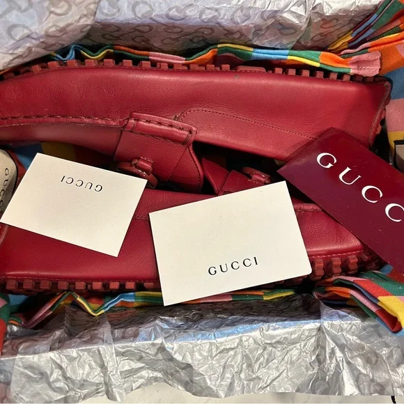 Gucci Men's Bold Red Loafers - Picture 4 of 16
